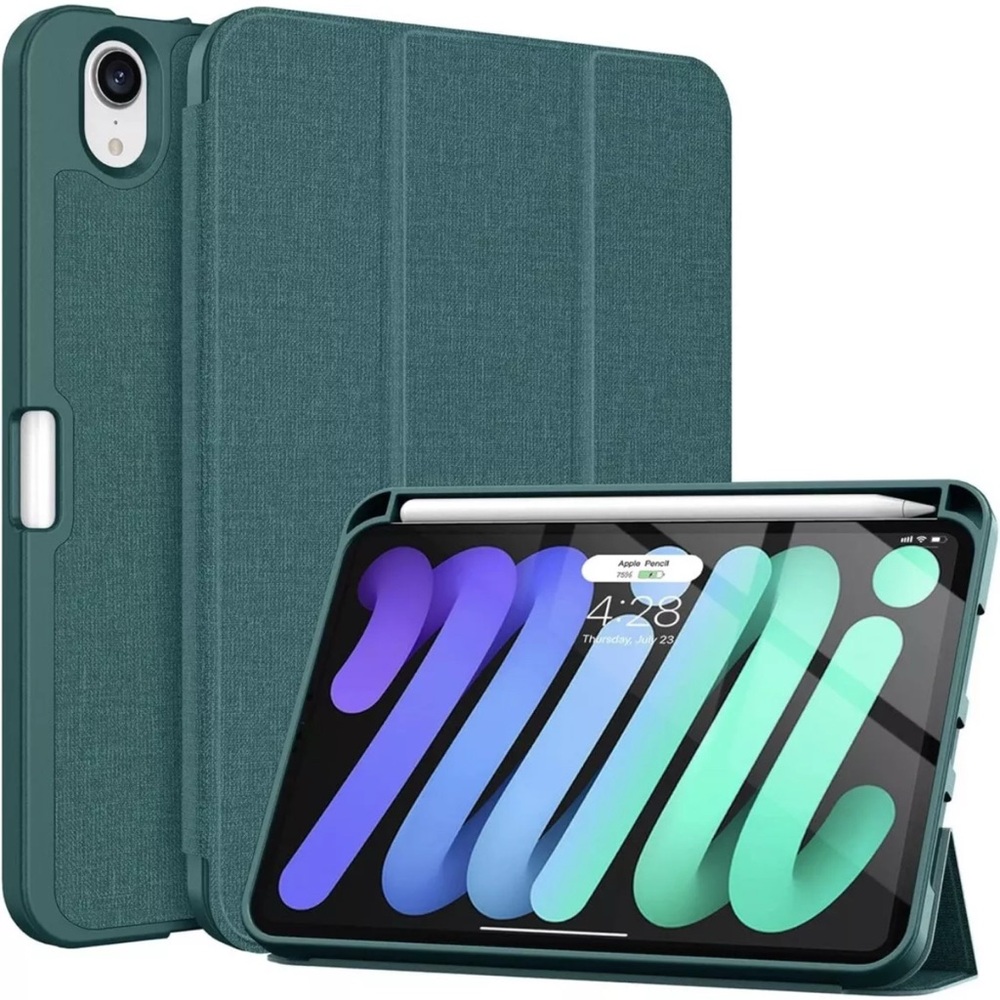 Soke iPad Mini 6th/7th Gen Protective Case With Apple Pencil Holder - Teal